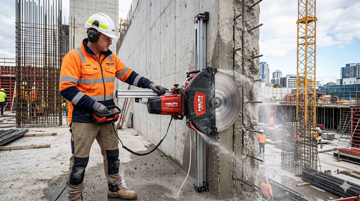 Professional wall cutting service in Dubai using advanced cutting tools