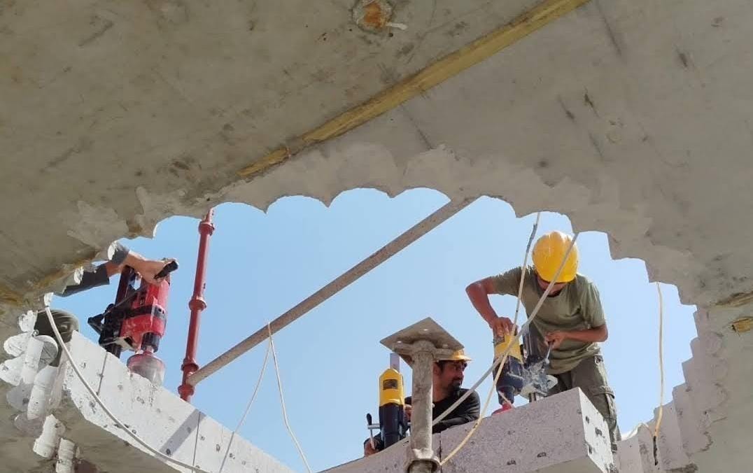 raj core cutting services concrete drilling wall cutting demolition UAE